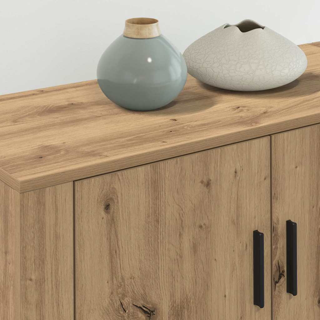 Wand-TV-Schrank Set 3 stk. Artisan-Eiche Holzwerkstoff