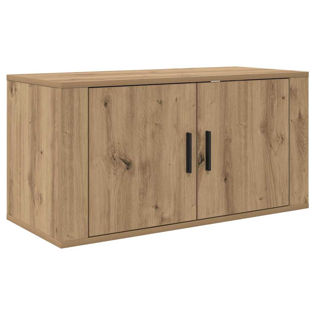 Wand-TV-Schrank Set 3 stk. Artisan-Eiche Holzwerkstoff