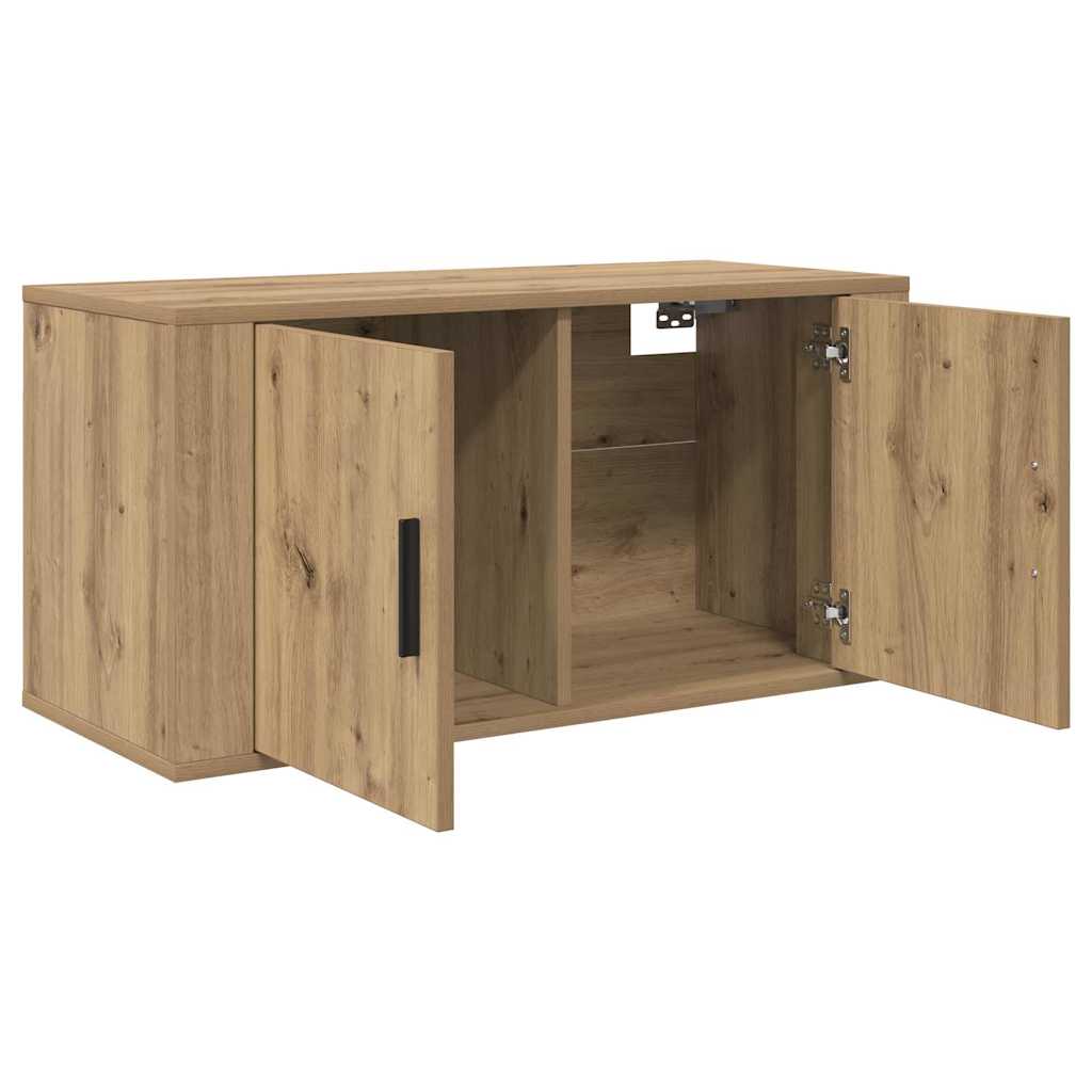 Wand-TV-Schrank Set 3 stk. Artisan-Eiche Holzwerkstoff