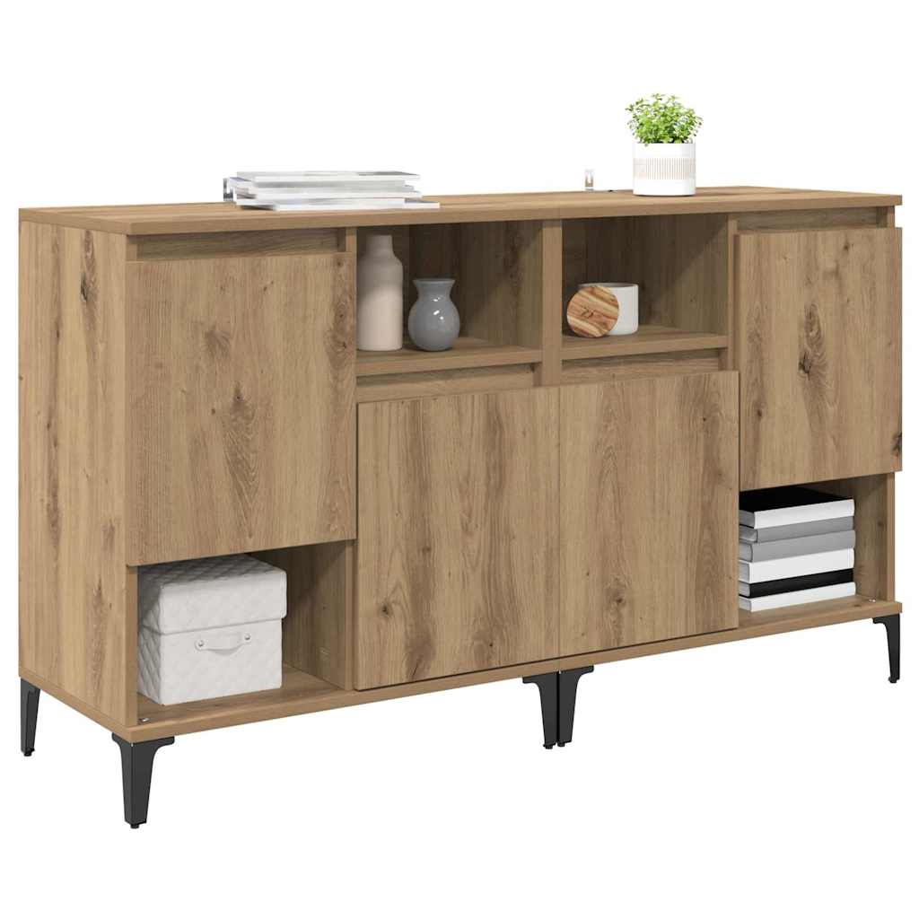 Sideboards 2 stk. Artisan-Eiche 60 x 35 x 70 cm Holzwerkstoff