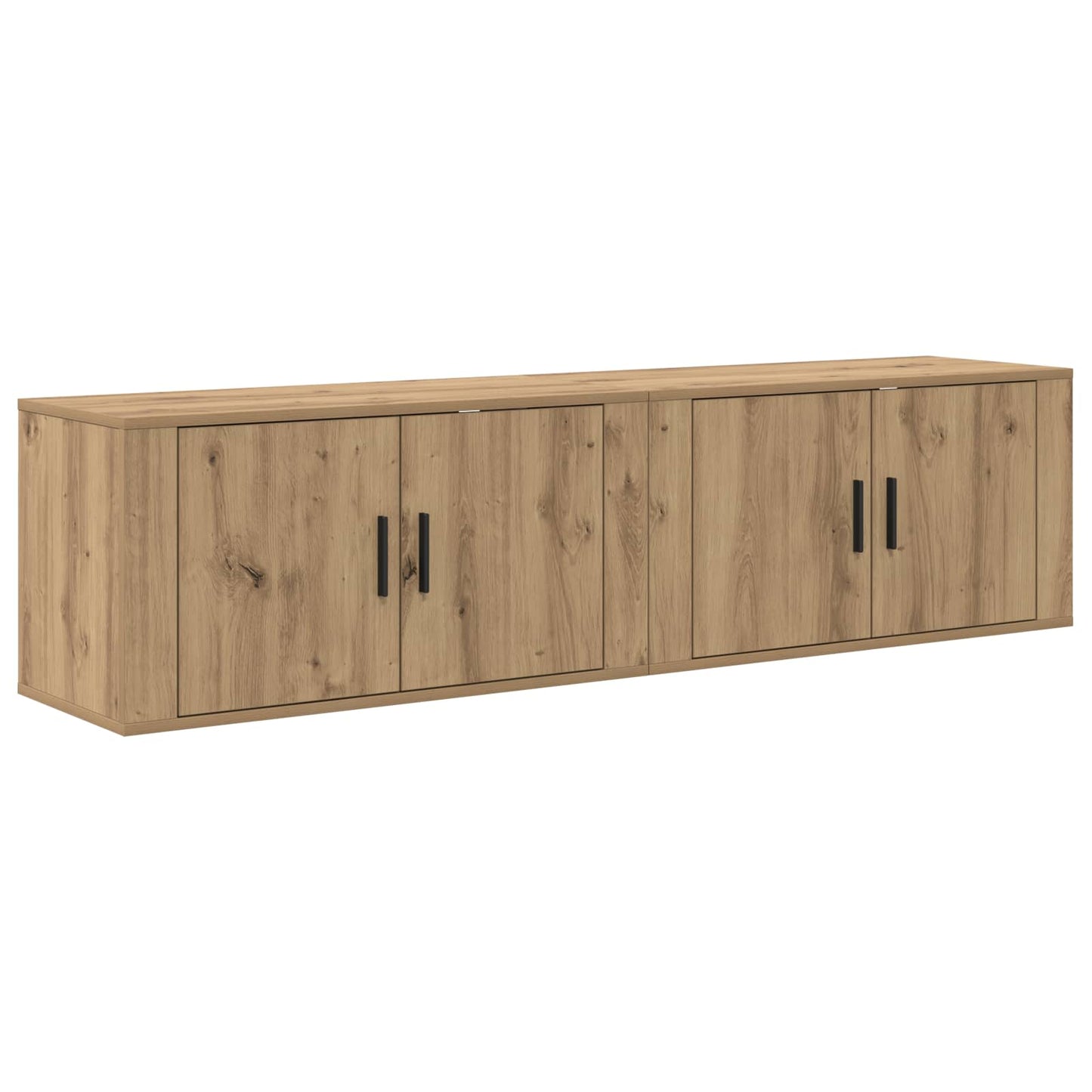 Wand-TV-Schrank Set 2 pcs Artisan-Eiche Holzwerkstoff