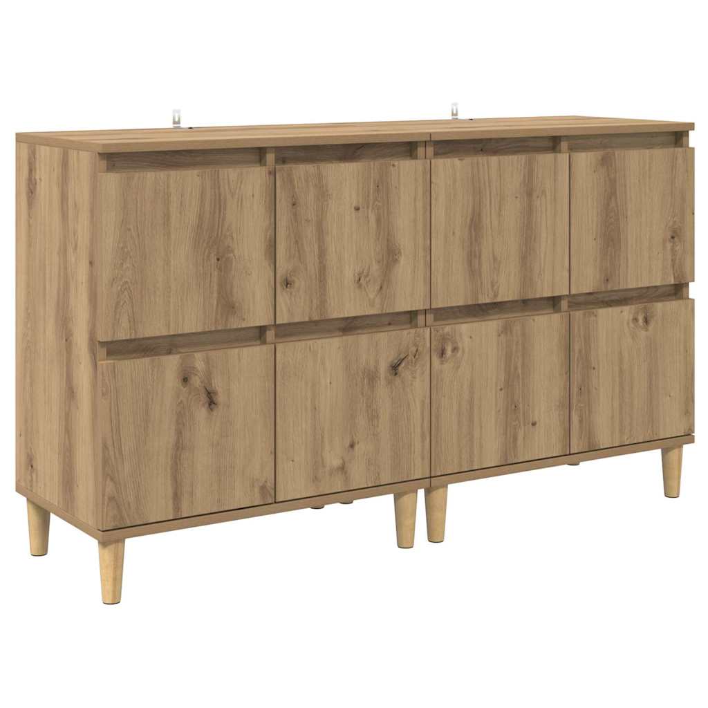 Sideboards 2 stk. Artisan-Eiche 60 x 35 x 70 cm Holzwerkstoff