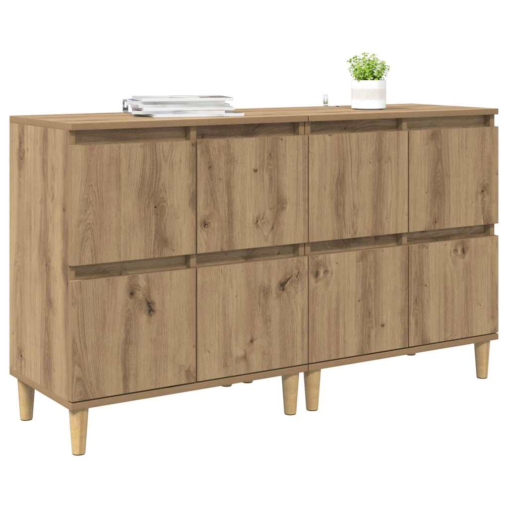 Sideboards 2 stk. Artisan-Eiche 60 x 35 x 70 cm Holzwerkstoff