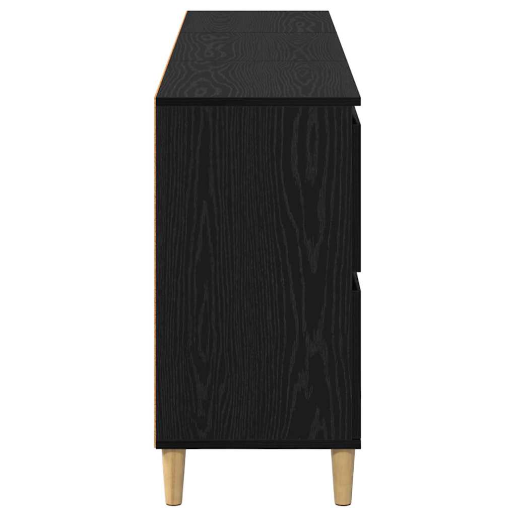 Sideboards 3 stk. Schwarz Eichen-Optik 60 x 35 x 70 cm