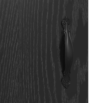 Wandmontierter Schrank 2 stk. Schwarz Eichen-Optik