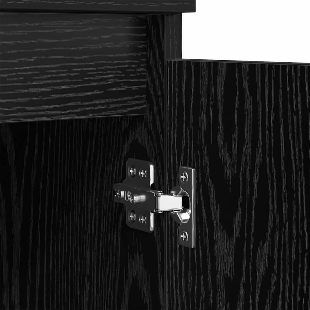 Sideboards 3 stk. Schwarz Eichen-Optik 60 x 35 x 70 cm