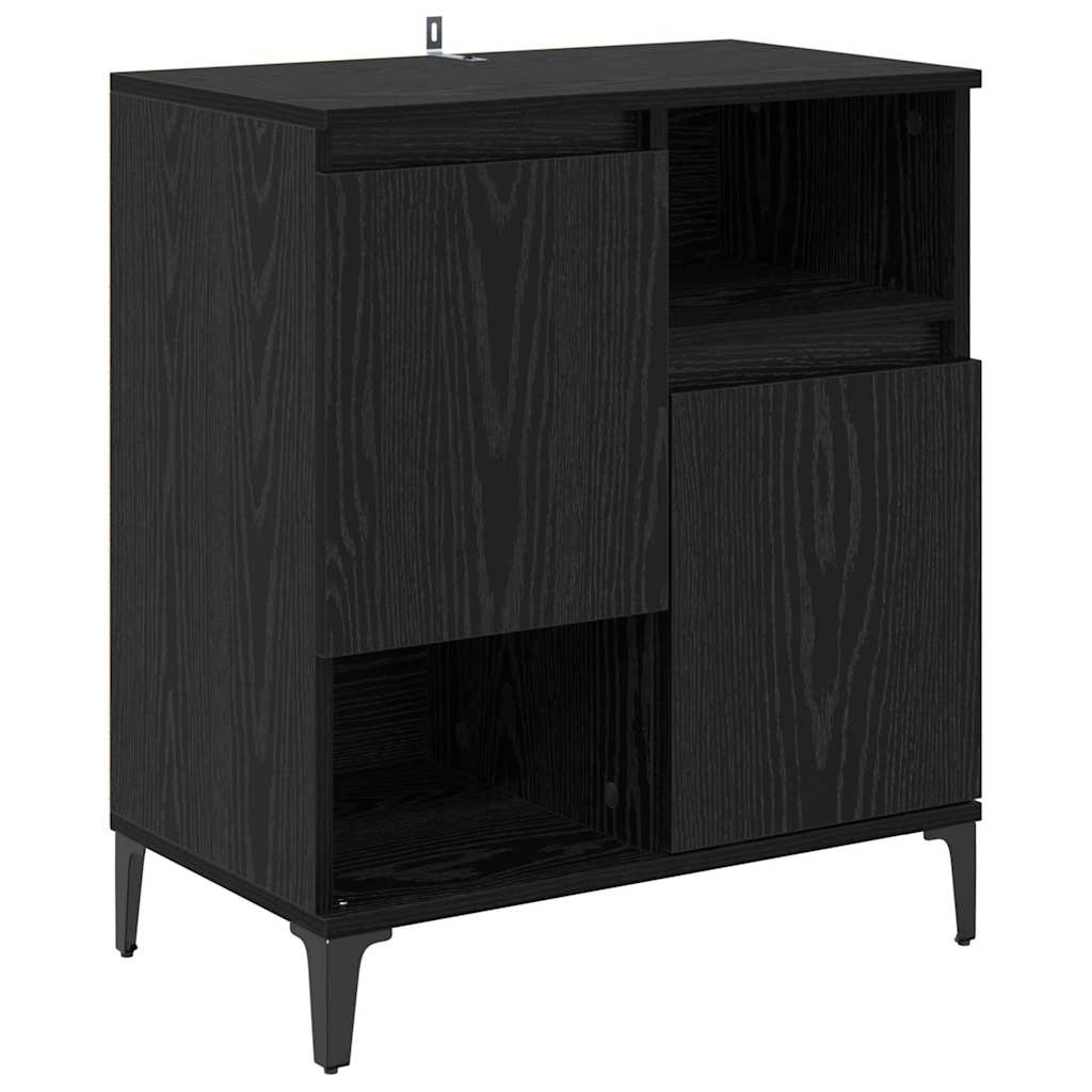 Sideboards 3 stk. Schwarz Eichen-Optik 60 x 35 x 70 cm