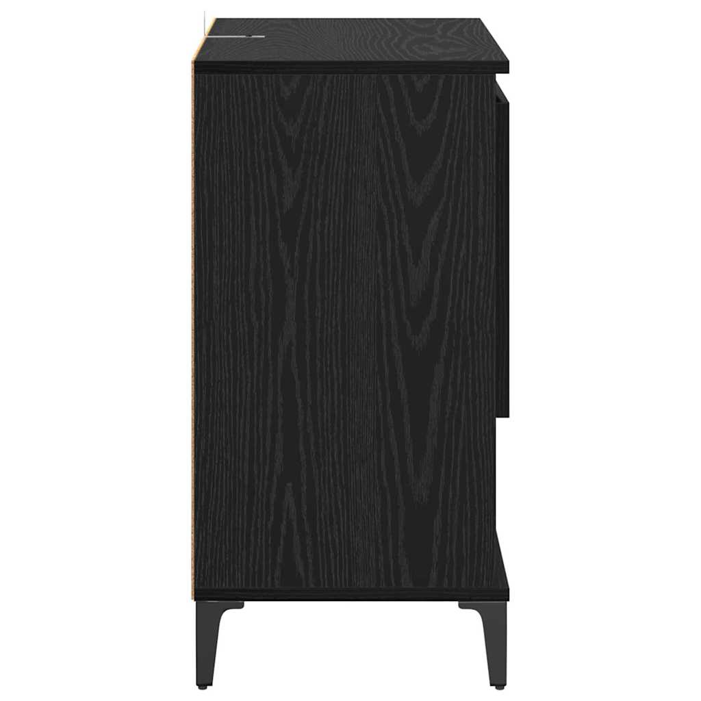 Sideboards 3 stk. Schwarz Eichen-Optik 60 x 35 x 70 cm