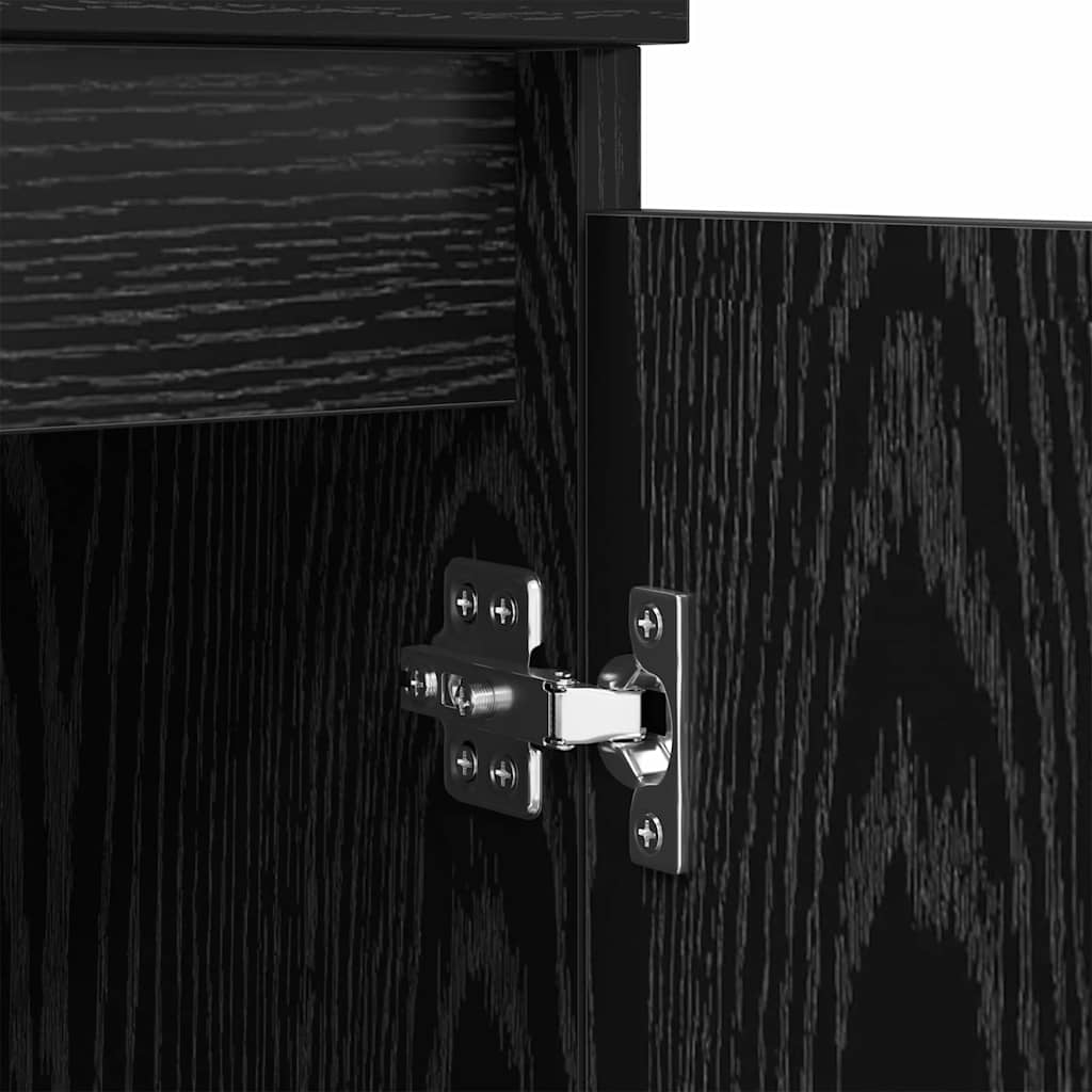 Sideboards 3 stk. Schwarz Eichen-Optik 60 x 35 x 70 cm