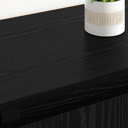 Sideboards 2 stk. Schwarz Eichen-Optik 60 x 35 x 70 cm