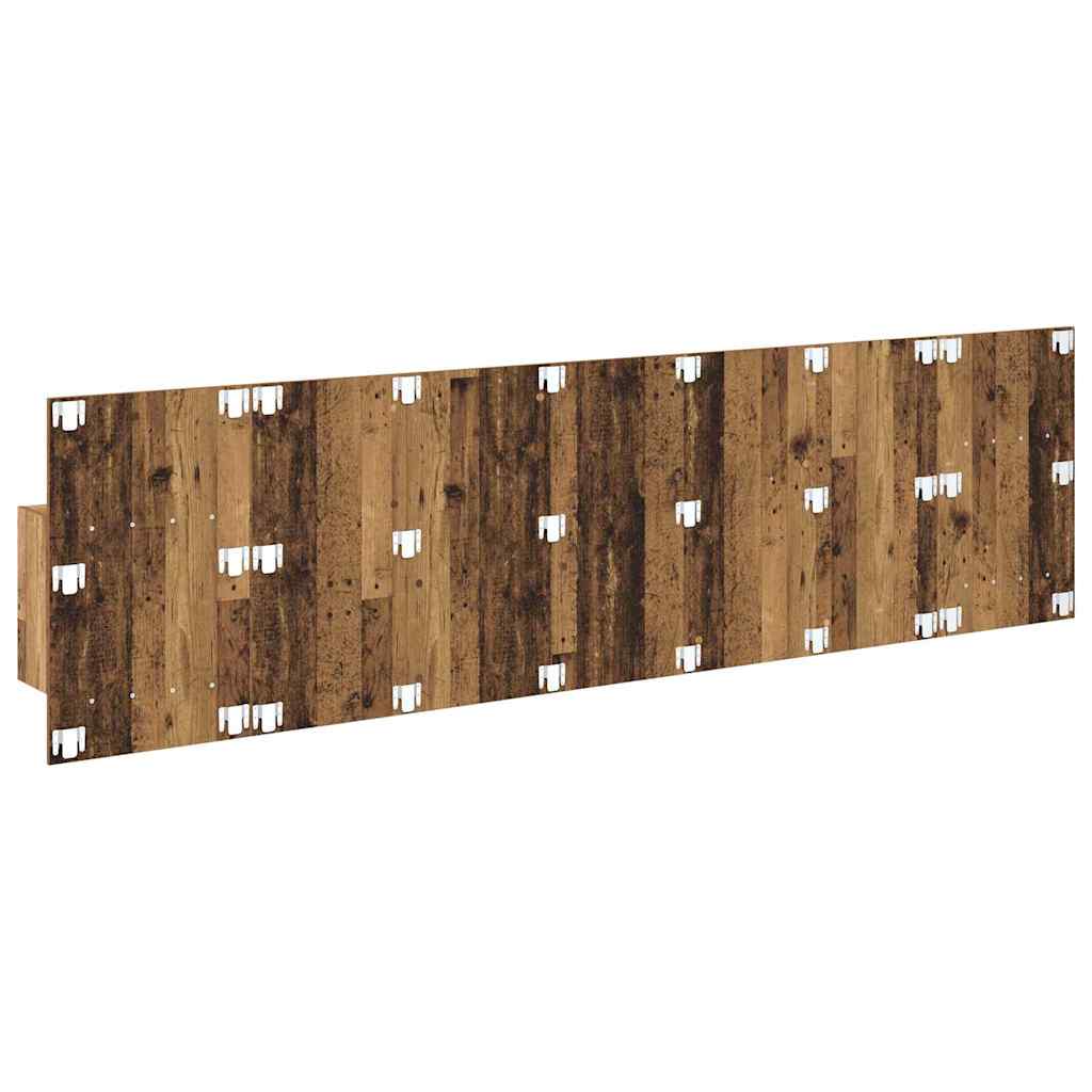 Kopfteil mit Schrank mit Schubladen 3 pcs Altholz Holzwerkstoff