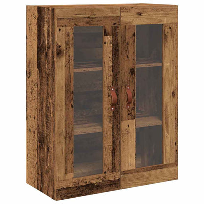 Highboard-Schrank mit Regal 2 Stk. Altholz 69,5 x 34 x 180 cm