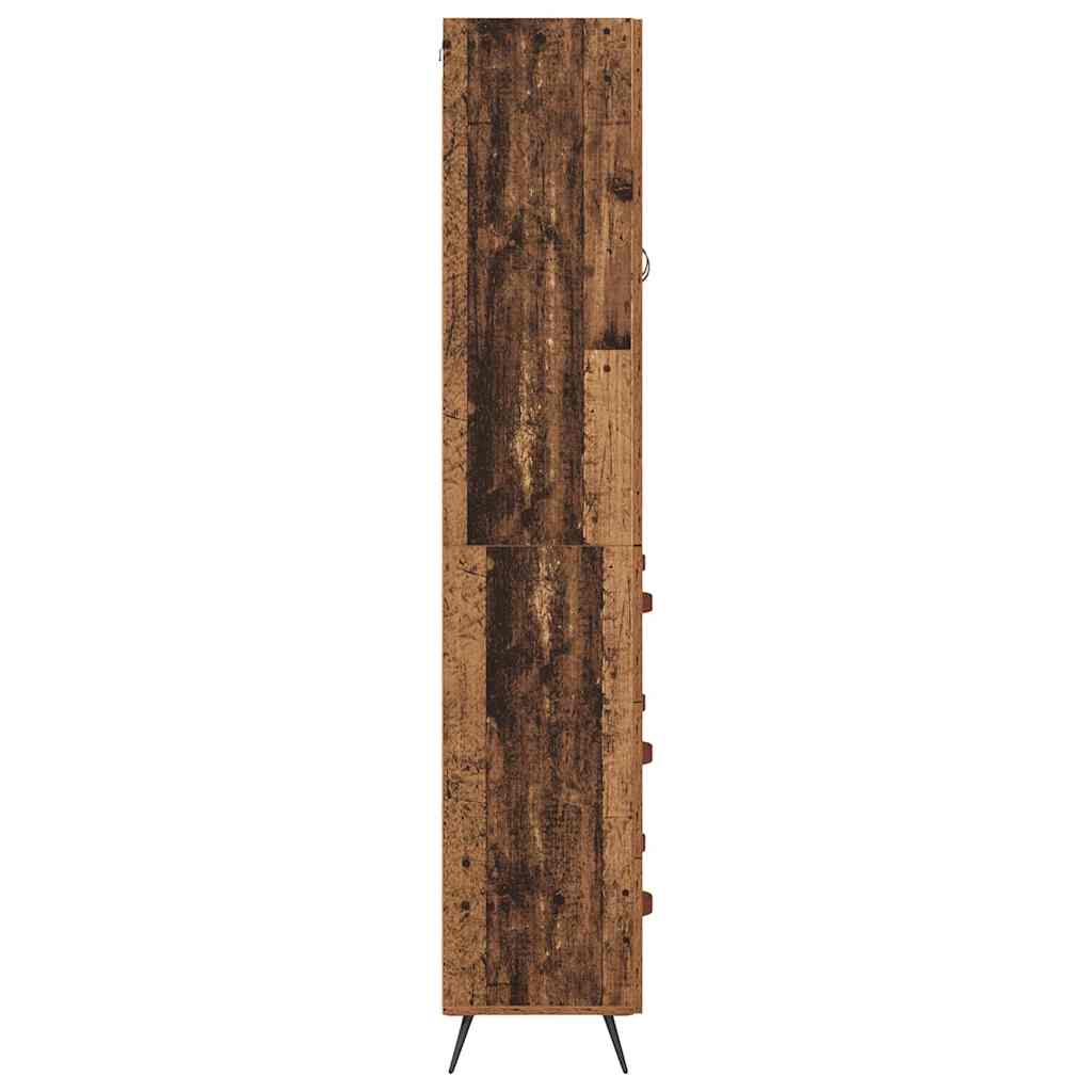 Highboard-Schrank mit Regal 2 pcs Altholz Holzwerkstoff
