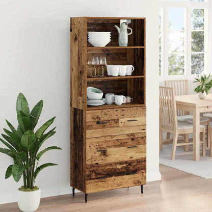 Highboard 2 stk. Altholz 69,5 x 32,5 x 180 cm Holzwerkstoff