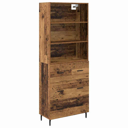 Highboard 2 stk. Altholz 69,5 x 32,5 x 180 cm Holzwerkstoff
