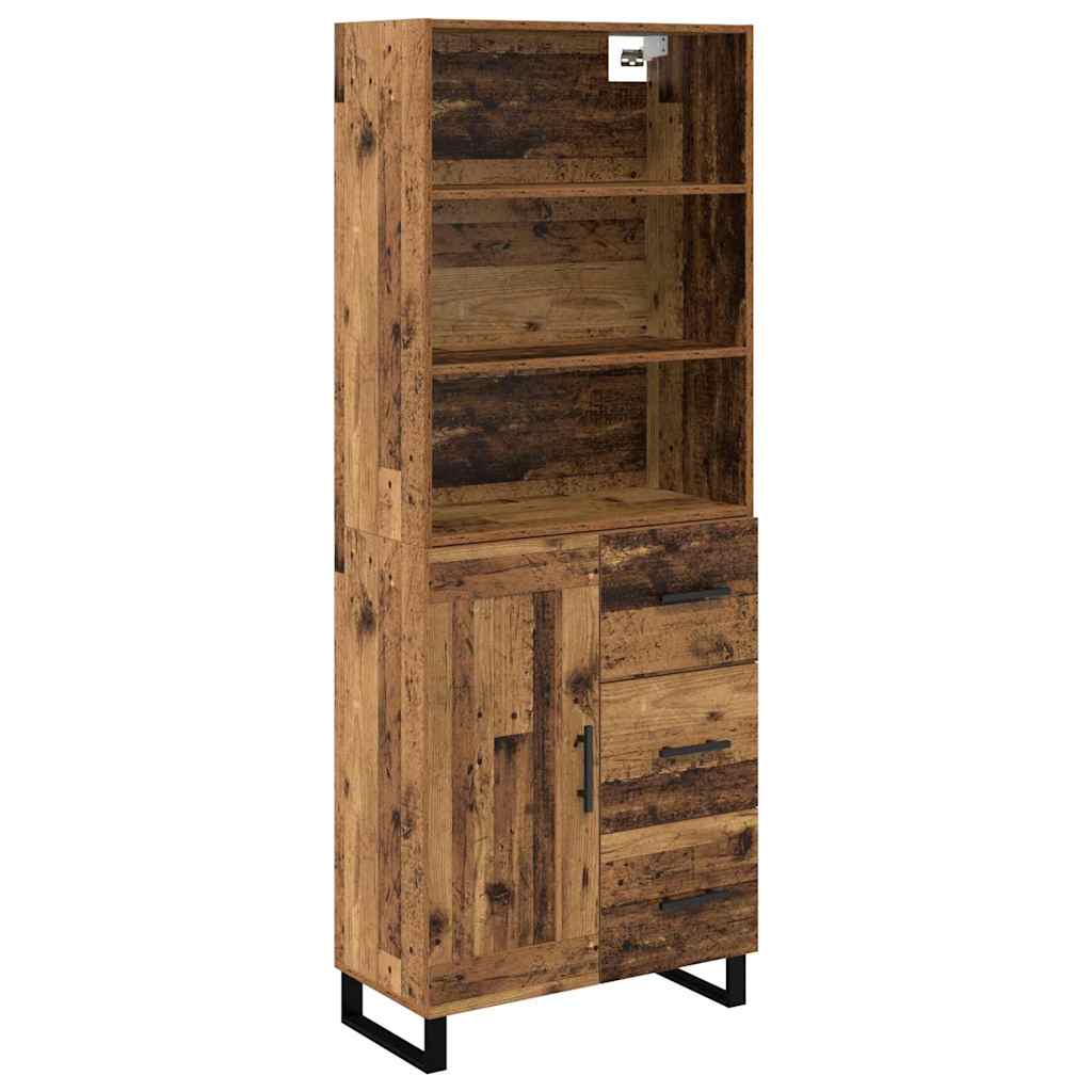 Highboard 2 stk. Altholz 69,5 x 34 x 180 cm