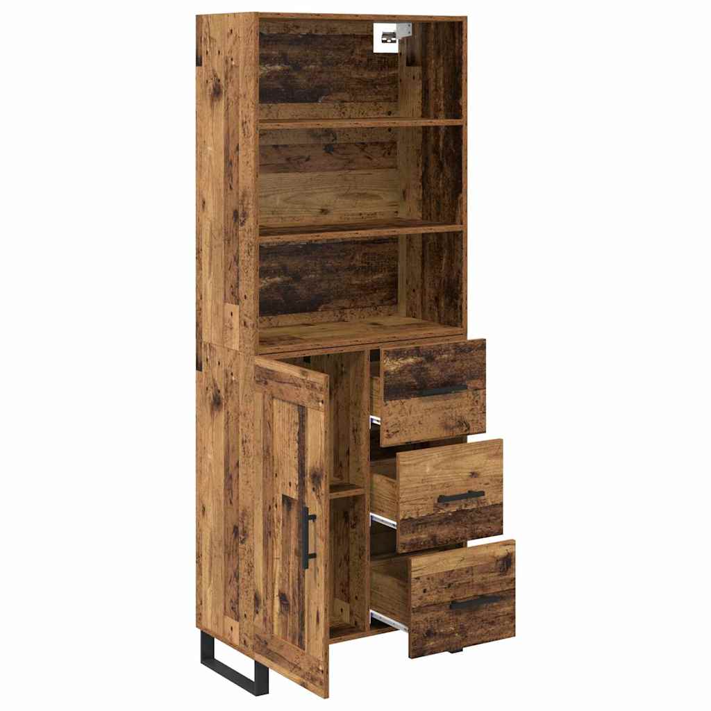 Highboard 2 stk. Altholz 69,5 x 34 x 180 cm