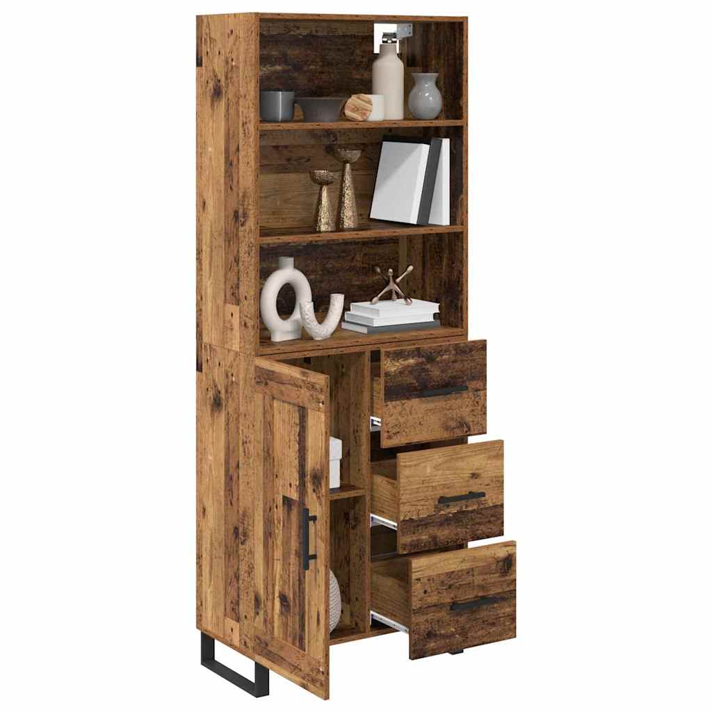 Highboard 2 stk. Altholz 69,5 x 34 x 180 cm