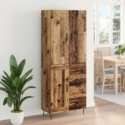 Highboard 2 stk. Altholz 69,5 x 34 x 180 cm Holzwerkstoff