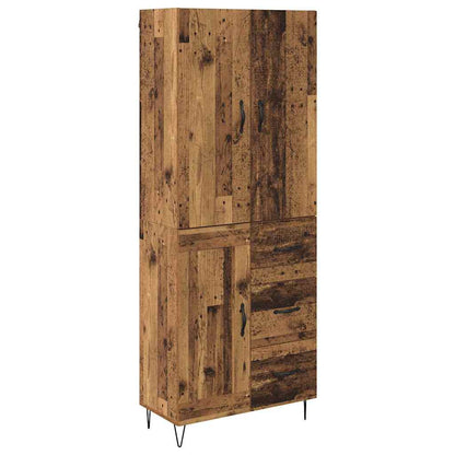 Highboard 2 stk. Altholz 69,5 x 34 x 180 cm Holzwerkstoff