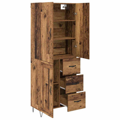 Highboard 2 stk. Altholz 69,5 x 34 x 180 cm Holzwerkstoff