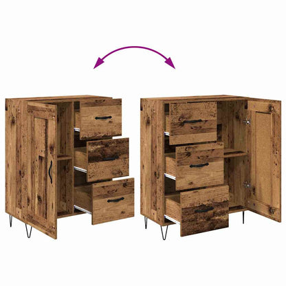 Highboard 2 stk. Altholz 69,5 x 34 x 180 cm Holzwerkstoff