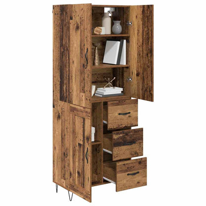 Highboard 2 stk. Altholz 69,5 x 34 x 180 cm Holzwerkstoff