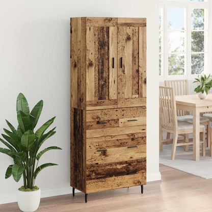 Highboard 2 stk. Altholz 69,5 x 34 x 180 cm Holzwerkstoff