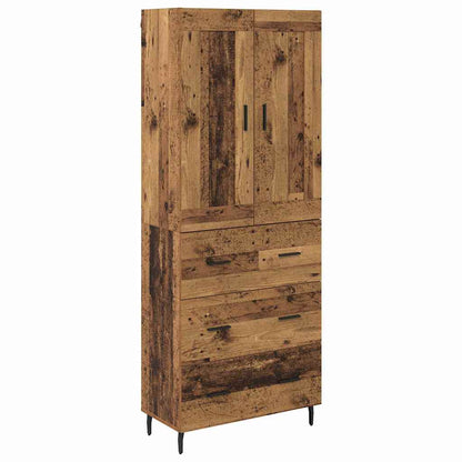 Highboard 2 stk. Altholz 69,5 x 34 x 180 cm Holzwerkstoff