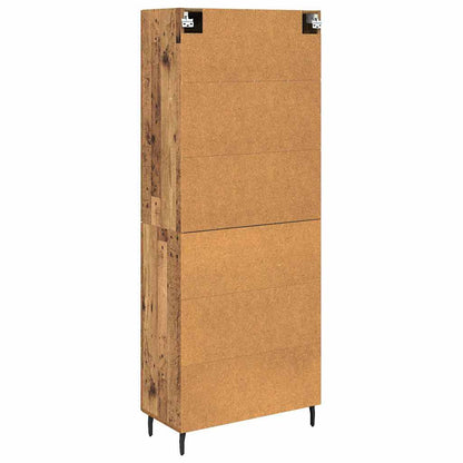 Highboard 2 stk. Altholz 69,5 x 34 x 180 cm Holzwerkstoff