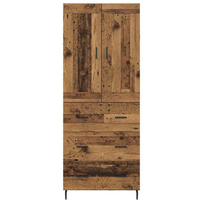 Highboard 2 stk. Altholz 69,5 x 34 x 180 cm Holzwerkstoff