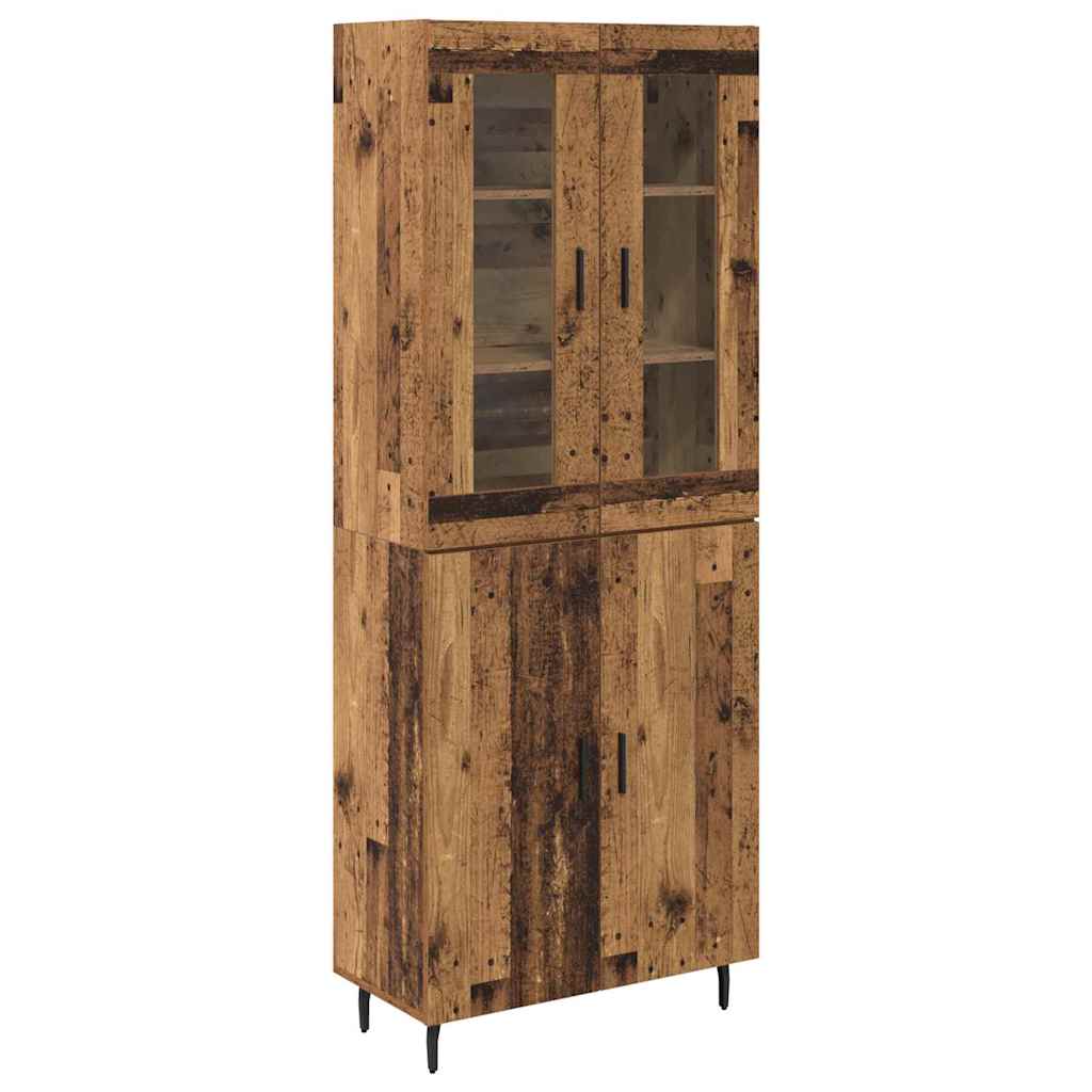 Highboard 2 stk. Altholz 69,5 x 34 x 180 cm Holzwerkstoff