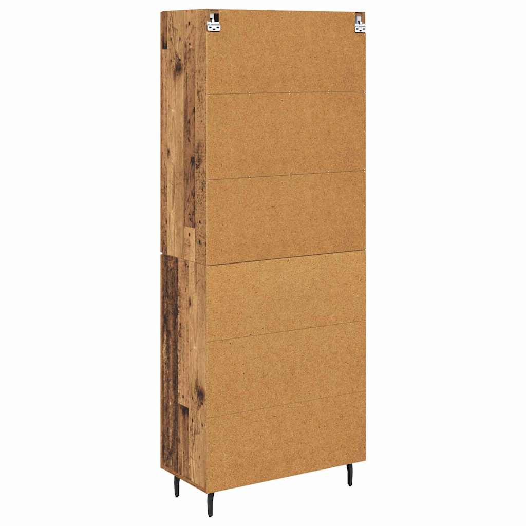 Highboard 2 stk. Altholz 69,5 x 34 x 180 cm Holzwerkstoff