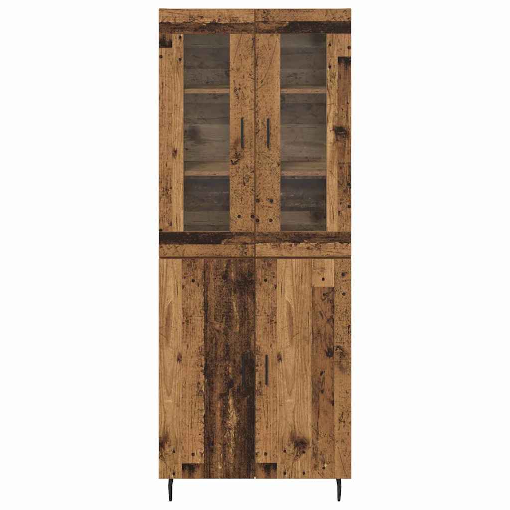 Highboard 2 stk. Altholz 69,5 x 34 x 180 cm Holzwerkstoff
