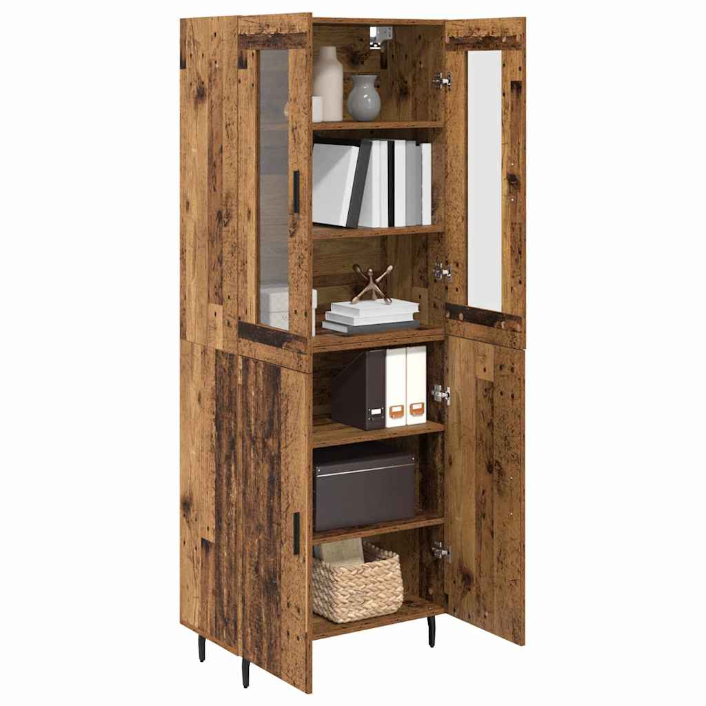 Highboard 2 stk. Altholz 69,5 x 34 x 180 cm Holzwerkstoff
