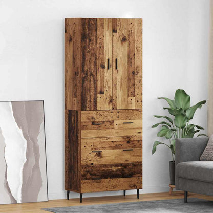 Highboard 2 stk. Altholz 69,5 x 34 x 180 cm Holzwerkstoff