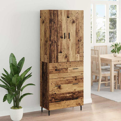 Highboard 2 stk. Altholz 69,5 x 34 x 180 cm Holzwerkstoff