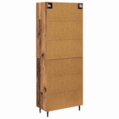 Highboard 2 stk. Altholz 69,5 x 34 x 180 cm Holzwerkstoff