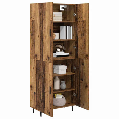 Highboard 2 stk. Altholz 69,5 x 34 x 180 cm Holzwerkstoff