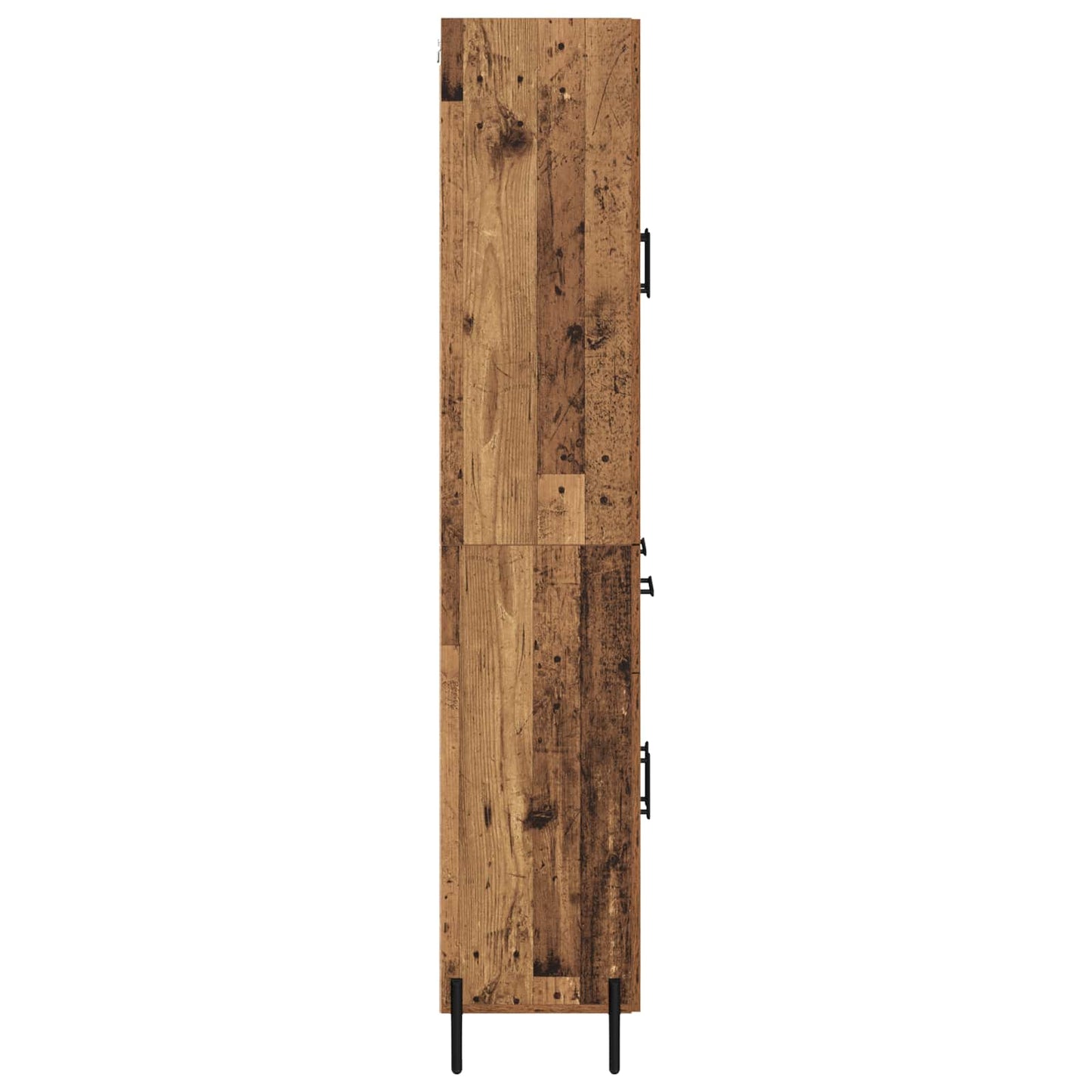 Highboard Altholz 69,5 x 34 x 180 cm Holzwerkstoff