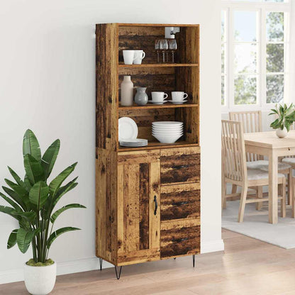 Highboard 2 stk. Altholz 69,5 x 34 x 180 cm