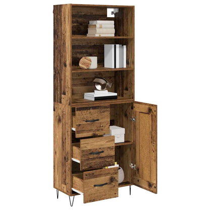 Highboard 2 stk. Altholz 69,5 x 34 x 180 cm