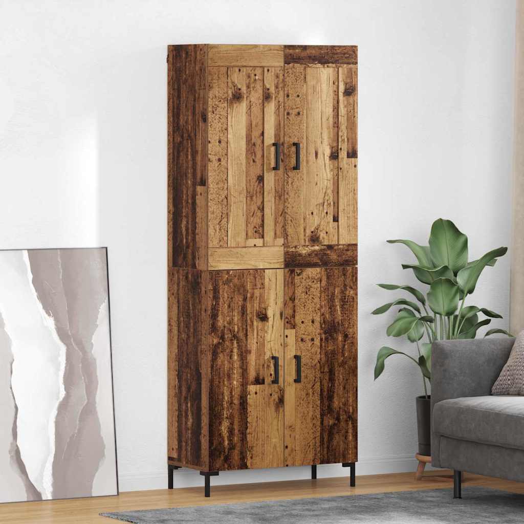 Highboard 2 stk. Altholz 69,5 x 34 x 180 cm Holzwerkstoff