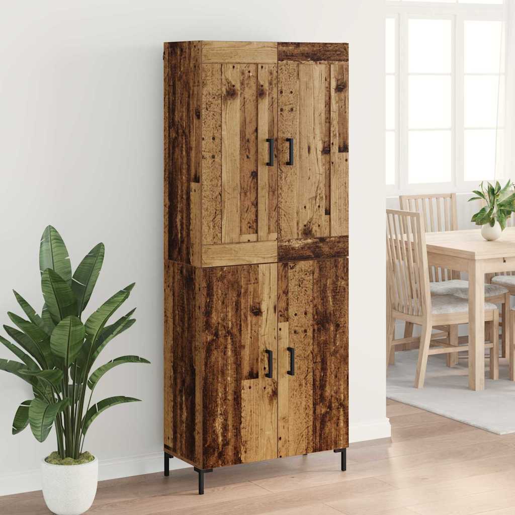 Highboard 2 stk. Altholz 69,5 x 34 x 180 cm Holzwerkstoff