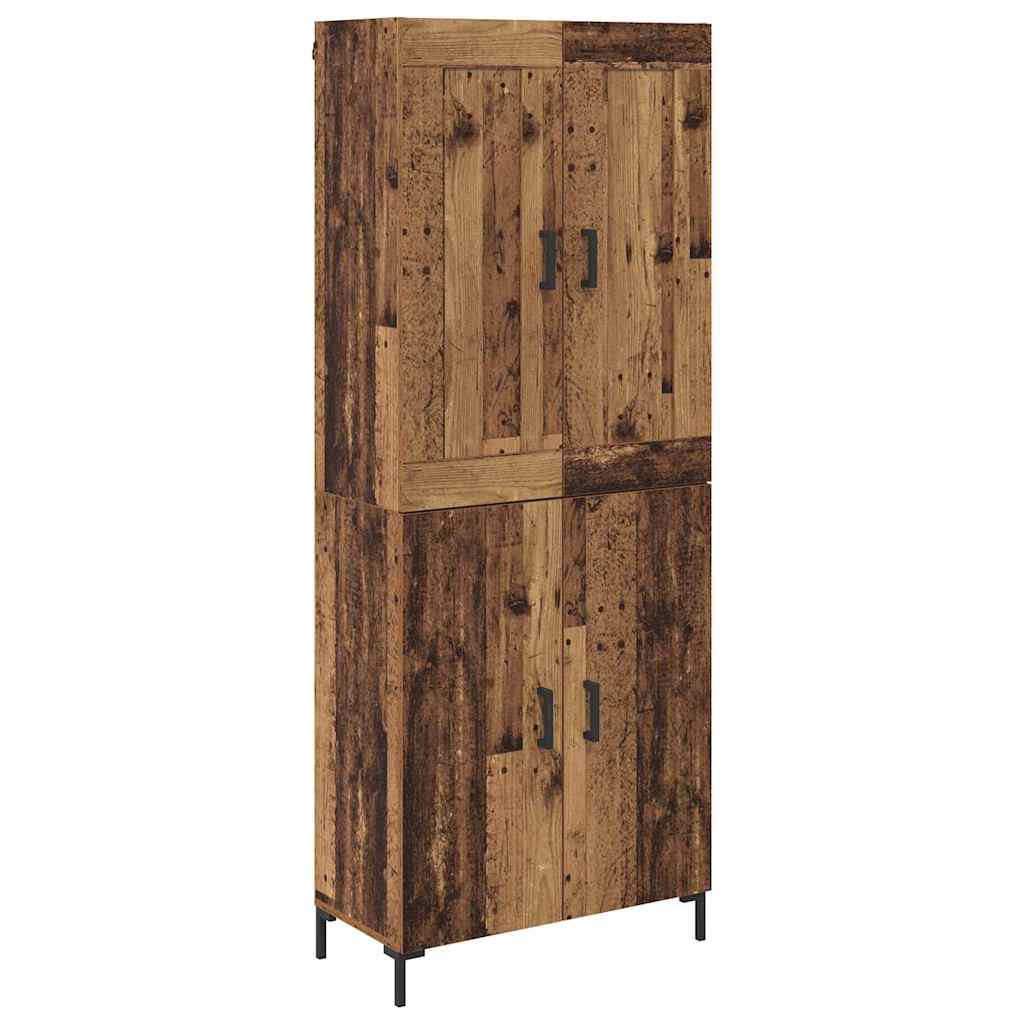 Highboard 2 stk. Altholz 69,5 x 34 x 180 cm Holzwerkstoff