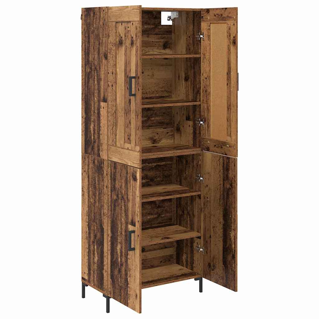Highboard 2 stk. Altholz 69,5 x 34 x 180 cm Holzwerkstoff