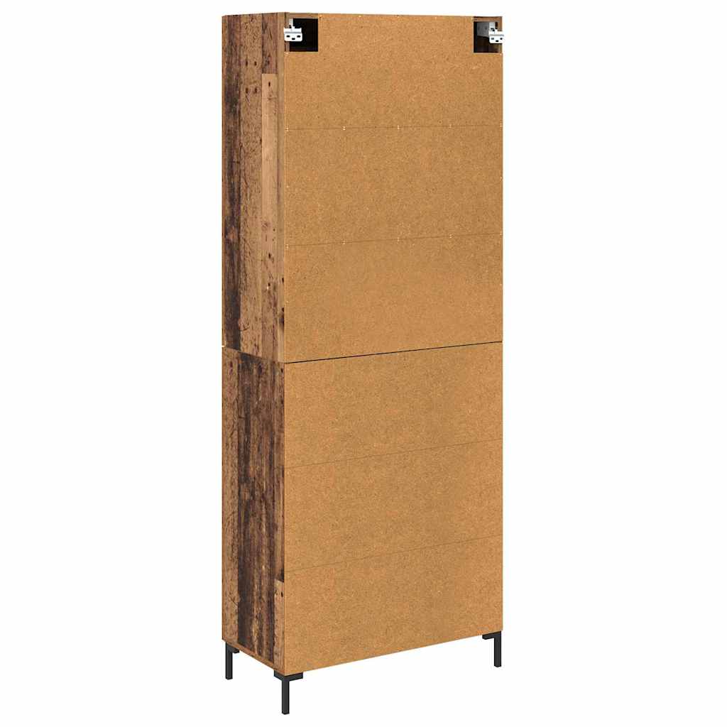 Highboard 2 stk. Altholz 69,5 x 34 x 180 cm Holzwerkstoff