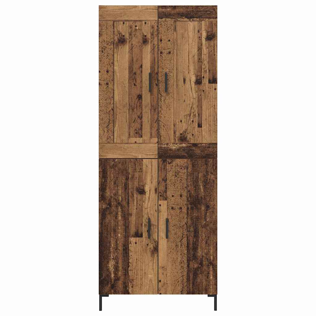 Highboard 2 stk. Altholz 69,5 x 34 x 180 cm Holzwerkstoff