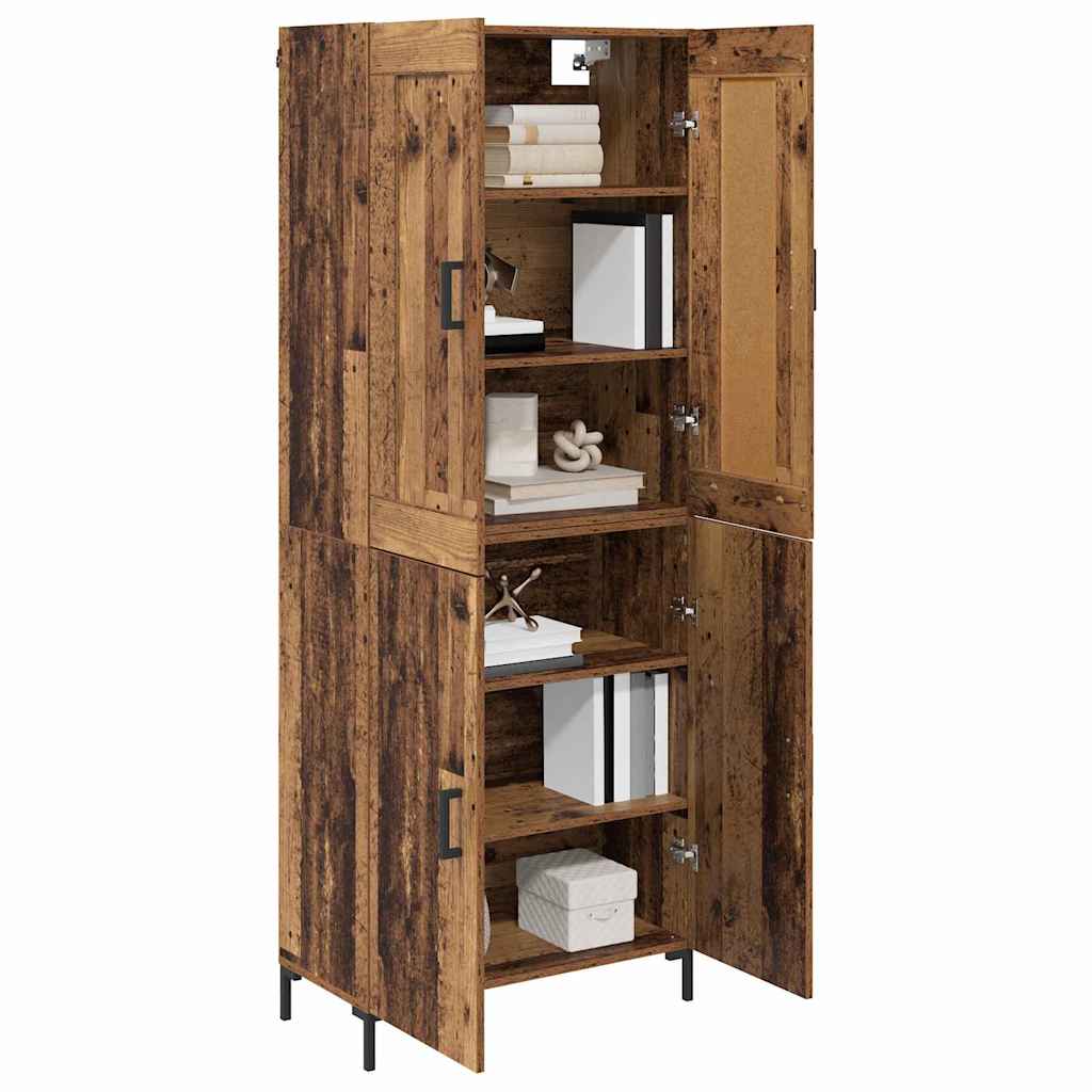 Highboard 2 stk. Altholz 69,5 x 34 x 180 cm Holzwerkstoff