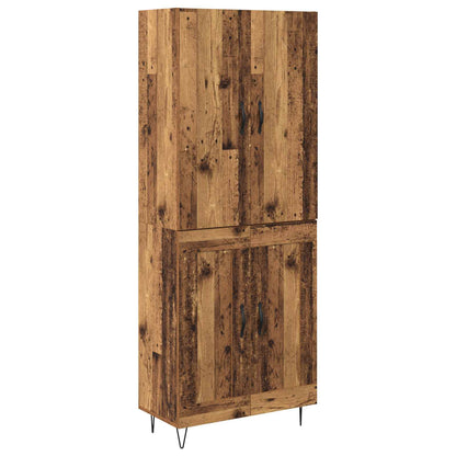 Highboard 2 stk. Altholz 69,5 x 34 x 180 cm Holzwerkstoff